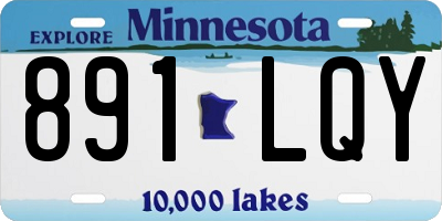MN license plate 891LQY