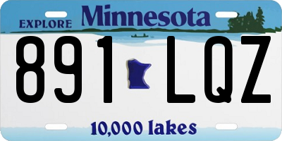 MN license plate 891LQZ