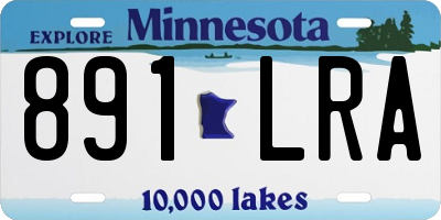 MN license plate 891LRA