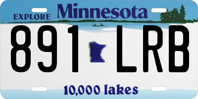 MN license plate 891LRB