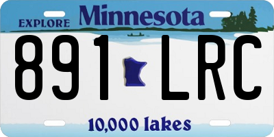 MN license plate 891LRC