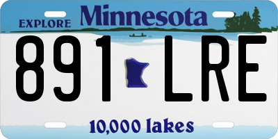 MN license plate 891LRE