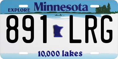MN license plate 891LRG