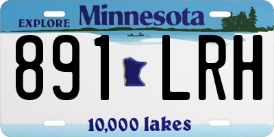 MN license plate 891LRH