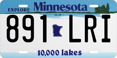 MN license plate 891LRI