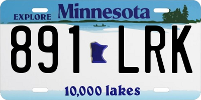 MN license plate 891LRK