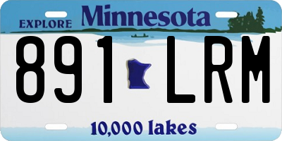 MN license plate 891LRM