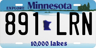 MN license plate 891LRN