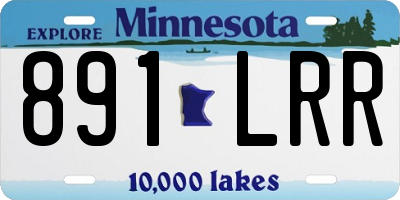 MN license plate 891LRR
