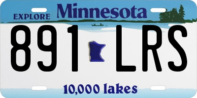 MN license plate 891LRS