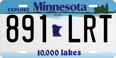 MN license plate 891LRT