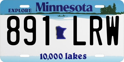 MN license plate 891LRW