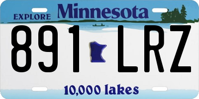 MN license plate 891LRZ