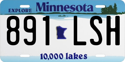 MN license plate 891LSH