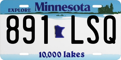 MN license plate 891LSQ