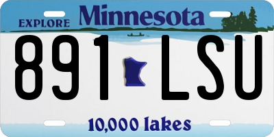 MN license plate 891LSU