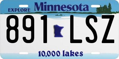 MN license plate 891LSZ