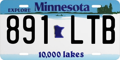 MN license plate 891LTB