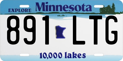 MN license plate 891LTG