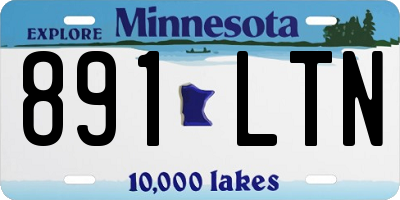 MN license plate 891LTN