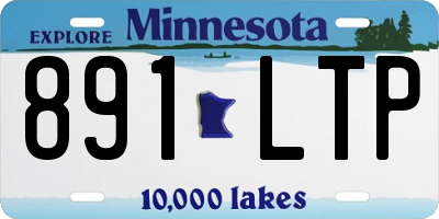 MN license plate 891LTP