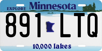 MN license plate 891LTQ