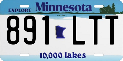 MN license plate 891LTT