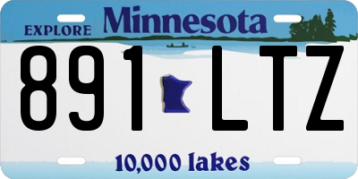 MN license plate 891LTZ