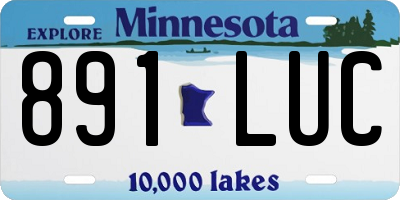 MN license plate 891LUC