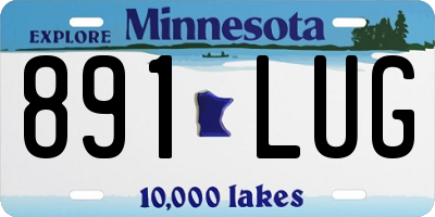 MN license plate 891LUG