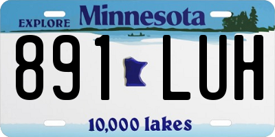 MN license plate 891LUH