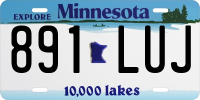 MN license plate 891LUJ