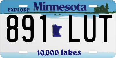 MN license plate 891LUT