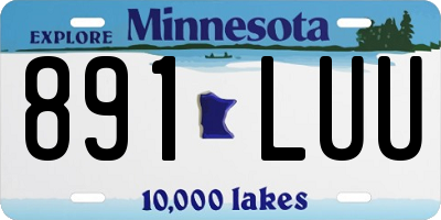 MN license plate 891LUU