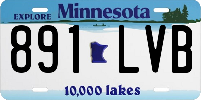 MN license plate 891LVB