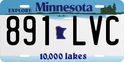 MN license plate 891LVC