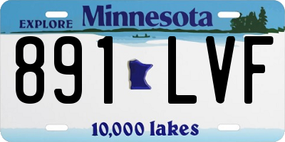 MN license plate 891LVF