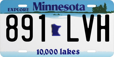 MN license plate 891LVH