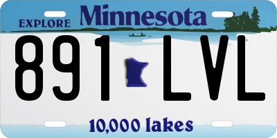MN license plate 891LVL