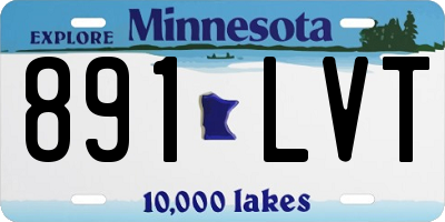 MN license plate 891LVT
