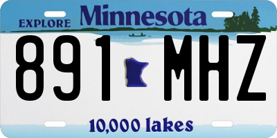 MN license plate 891MHZ