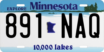 MN license plate 891NAQ
