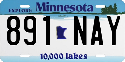 MN license plate 891NAY