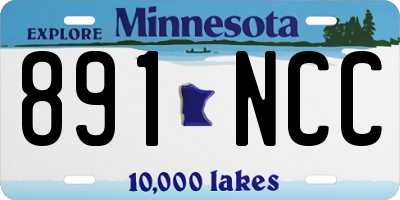 MN license plate 891NCC
