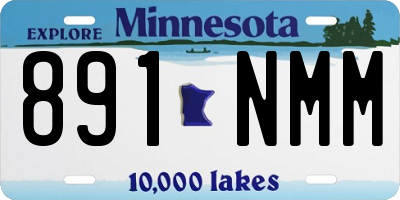 MN license plate 891NMM