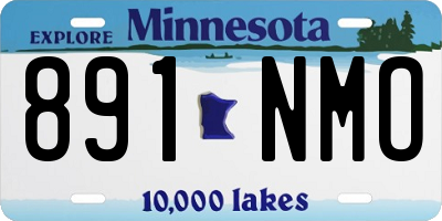 MN license plate 891NMO