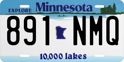 MN license plate 891NMQ