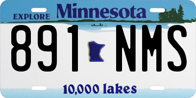 MN license plate 891NMS