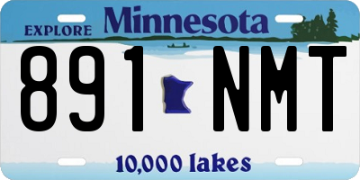 MN license plate 891NMT