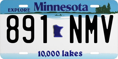 MN license plate 891NMV
